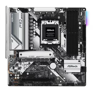 Asrock B650M PRO RS, AMD B650, AM5, Micro ATX, 4 DDR5, HDMI, DP, 2.5G LAN, PCIe4, RGB, 3x M.2