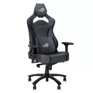 Asus ROG Chariot X Core (Wide) Gaming Chair, Racing-Car Style, Premium PU Leather, Memory-Foam Lumbar, 4D Armrests, 155° Recline,  Tilt & Class 4 Gas Lift, Grey