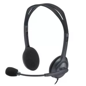 Logitech H111 Headset, 3.5mm Jack, 180° Rotating Mic, 2.35M Cable