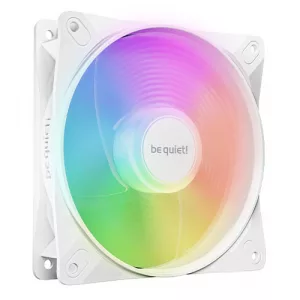 Be Quiet! (BL133) Light Wings LX 120mm PWM Reverse Blade ARGB Case Fan, Rifle Bearing, Impeller w/ 16 LEDs, Daisy-Chain, Up to 1500 RPM, White
