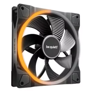Be Quiet! (BL134) Light Wings 140mm PWM Reverse Blade ARGB Case Fan, Rifle Bearing, 20 LEDs, Front & Rear Lighting, Daisy-Chain, Up to 1300 RPM, Black