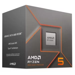 AMD Ryzen 5 8400F with Wraith Stealth Cooler, AM5, Up to 4.7GHz, 6-Core, 65W, 22MB Cache, 4nm, 8th Gen, No Graphics
