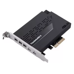 Asus ThunderboltEX 5 Expansion Card, PCIe 4.0, 2x Thunderbolt 5 (USB-C), 3x Mini DisplayPort In, Up to 120Gbps Bandwidth