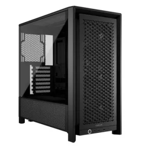 Corsair FRAME 4000D RS Modular Gaming Case w/ Glass Side, E-ATX, 3x PWM Fans, InfiniRail Fan Mounting, USB-C, Asus BTF Compatible, Black