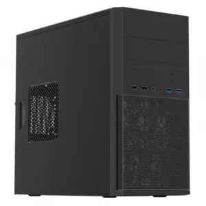 Vida Corporate Black Office Case, Micro ATX, 120mm Fan, Mesh Front