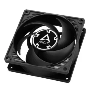 ARCTIC P8 80mm PWM PST CO Case Fan for Continuous Operation, Pressure-Optimised, Dual Ball Bearing, 200-3000 RPM, Black