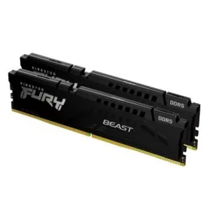 Kingston Fury Beast 128GB Kit (2 x 64GB), DDR5, 5600MHz, CL36, 1.25V, ECC, PMIC, AMD EXPO & Intel XMP 3.0, Black, DIMM Memory