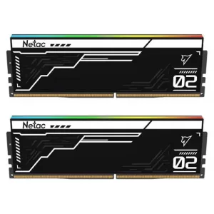 Netac Shadow II RGB Black 32GB Kit (2 x 16GB), DDR5, 5600MHz, CL40, AMD EXPO & Intel XMP 3.0, ECC, PMIC, DIMM Memory