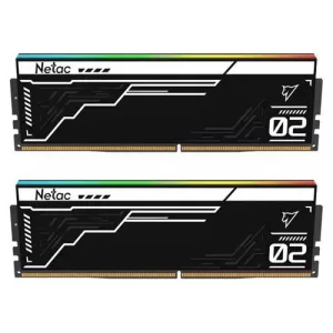 Netac Shadow II RGB Black 32GB Kit (2 x 16GB), DDR5, 6200MHz, CL32, AMD EXPO & Intel XMP 3.0, ECC, PMIC, DIMM Memory