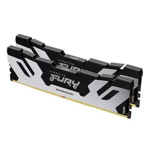 Kingston Fury Renegade 32GB Kit (2 x 16GB), DDR5, 6400MHz, CL32, 1.4V, ECC, XMP 3.0, PMIC, DIMM Memory, Black/Silver