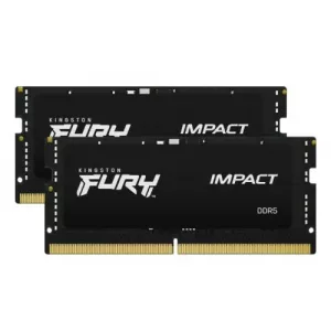 Kingston Fury Impact 32GB Kit (2 x16GB), DDR5, 5600MHz (PC5-44800), CL40, 1.1V, Intel XMP 3.0, SODIMM Memory