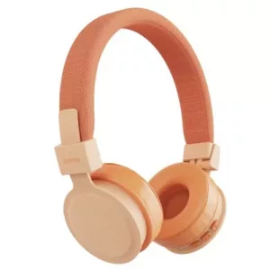 Hama (Freedom Lit III) Bluetooth Headset w/ Mic, 3.5mm Jack/USB-C, Foldable, Up to 15hrs Battery, Orange