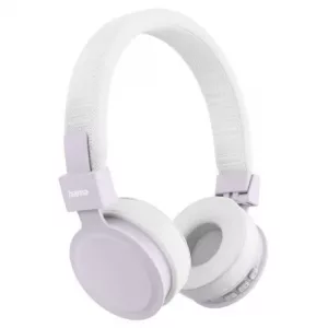 Hama (Freedom Lit III) Bluetooth Headset w/ Mic, 3.5mm Jack/USB-C, Foldable, Up to 15hrs Battery, White