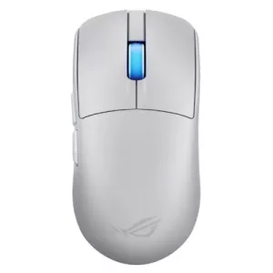 Asus ROG Harpe II Ace Gaming Mouse, Wireless/Bluetooth/USB, 48g Lightweight, 42000 DPI, 8K Polling, 5 Programmable Buttons, White