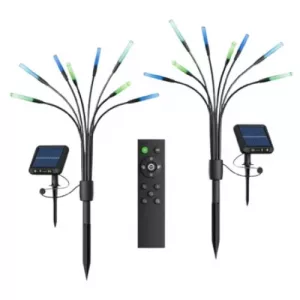 Nanoleaf Solar Garden Lights (2-Sets), RGB Colours & Animated Scenes, Daylight Sensors, IP65, Remote Control