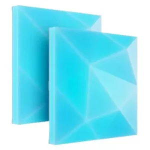 Nanoleaf Blocks Textured Large Square Panels Add-On Kit (2 Panels), 3D Design, Edge to Edge Illumination *Expansion Kit Only*