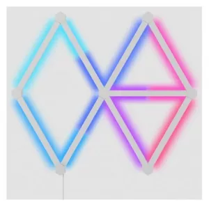 Nanoleaf Lines 60 Degrees Starter Kit (9-Lines), RGB Light Bars, Create an Illuminated Display, Screen Mirror/Music Reaction, App/Voice/Manual Control