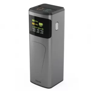 Hama High Power 200W 24000mAh Power Pack, 2x USB-C, USB-A, Fast Charging, Colour Display