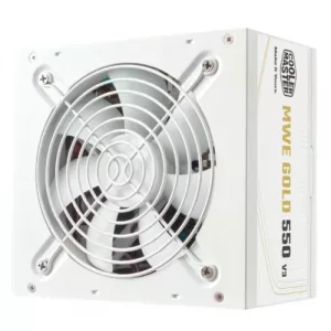 Cooler Master 550W MWE Gold V3 ATX 3.1 PSU, Fully Wired, HDB Bearing Fan, 80+ Gold, White