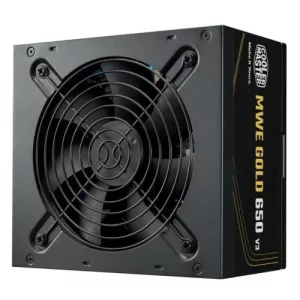 Cooler Master 650W MWE Gold V3 ATX 3.1 PSU, Fully Wired, HDB Bearing Fan, 80+ Gold