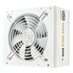 Cooler Master 650W MWE Gold V3 ATX 3.1 PSU, Fully Wired, HDB Bearing Fan, 80+ Gold, White
