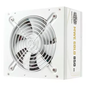 Cooler Master 850W MWE Gold V3 ATX 3.1 PSU, Fully Wired, HDB Bearing Fan, 80+ Gold, White