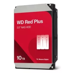 WD 3.5", 10TB, SATA3, Red Plus NAS Hard Drive, 7200RPM, 512MB Cache, OEM