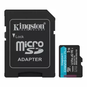 Kingston 1TB Canvas Go! Plus Gen4 MicroSDXC Card with SD Adapter, UHS-I Class 10, U3, A2 App Performance, 200MB/s