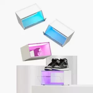 Nanoleaf x Fantaqi EXPO Smart LED Display Case Starter Kit (4-Pack), Stackable, Screen Mirror/Music Reaction, App/Voice/Manual Control