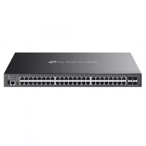 TP-LINK (SG5452XMPP) Omada 48-Port Gigabit Stackable Lite L3 Managed PoE++ Switch with 4x 10G Slots, Rackmountable
