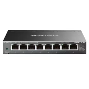 Mercusys (MS108GS-M2) 8-Port 2.5G Multi-Gigabit Desktop Switch, 8x 2.5G Ports, Fanless, Metal Casing