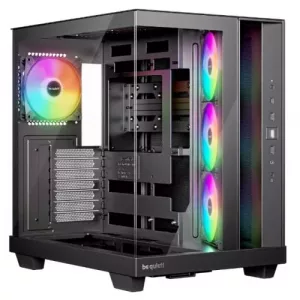 Be Quiet! Light Base 500 LX ARGB Gaming Case w/ Glass Front & Side, ATX, 4x ARGB Fans & ARGB Hub, USB-C 10Gbps, Asus BTF Compatible, Black