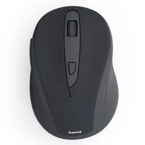 Hama WM-400 Compact Wireless Optical Mouse, 6 Buttons, 800-1600 DPI, Black