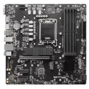MSI PRO B760M-P, Intel B760, 1700, Micro ATX, 4 DDR5, VGA, HDMI, DP, GB LAN, 2x M.2