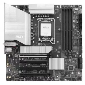 MSI PRO B860M-A WIFI, Intel B860, 1851, Micro ATX, 4 DDR5, HDMI, DP, TB4, Wi-Fi 7, 5G LAN, 3x M.2