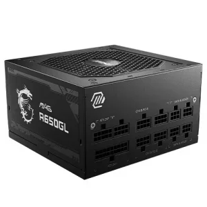 MSI 650W (MAG A650GL) ATX 3.0 PSU, Fully Modular, 80+/Cybenetics Gold, LLC Full-Bridge