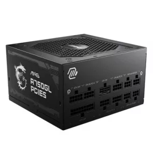 MSI 750W (MAG A750GL PCIE5) ATX 3.1 PSU, Fully Modular, 80+/Cybenetics Gold, LLC Full-Bridge, PCIe 5.1