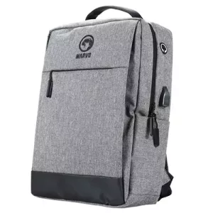 Marvo Scorpion Urbano 20 Black Waterproof 15.6 Inch Laptop Backpack with USB Charging Port (Grey)