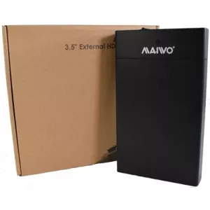 Maiwo USB 3.0 3.5" External Hard Drive Enclosure with Power Adapter