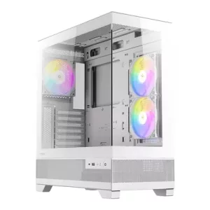 ANTEC CX700 Mid Tower Gaming Case, White, 270 Full-View Tempered Glass, 3 x 120 mm ARGB PWM Fans, 1 x USB 3.0 / 1 x USB Type-C, ATX, Micro ATX, ITX