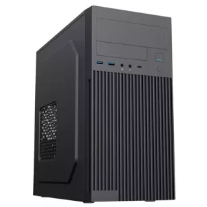 CiT Mentor Micro-ATX Office PC Case With USB Type C and 80mm Rear Black Fan Included