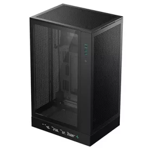 DeepCool CH270 Digital Micro-ATX Case, Mini-Tower PC Case with Tempered Glass Side Panel, USB-C Port, High Airflow Support for 360mm Radiator, ATX PSU, Black