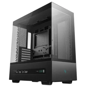 DeepCool CH690 Digital ATX Mid-Tower Case, High-Airflow PC Case with Semi-Glass Panel, USB-C Port, Support for 420mm Radiator, 450mm GPU, ATX PSU, Black