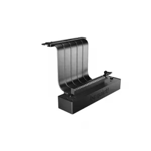 be quiet! BGA12 PCIe 4.0 Riser Cable - 200mm Vertical GPU Mount with Foam Support Base - High-Speed Flexible Extension for Graphics Cards - Black