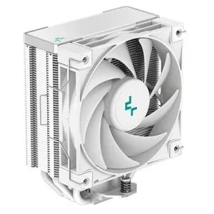 DeepCool AK400 WH Fan CPU Cooler, Universal Socket, High Performance 120mm Silent Hydro Bearing PWM White Fan, 1850RPM, 4 Heat Pipes, Unique Matrix Fin Design, White Version, Intel LGA 1700 Bracket Included
