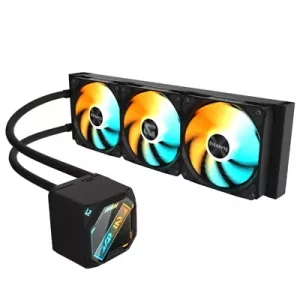 GIGABYTE GP-GIGABYTE Gaming 360 All-in-One Liquid CPU Cooler with 360mm Radiator, ARGB Lighting, Teflon Tubing and Magnetic Rotating Cover