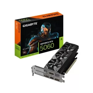 Gigabyte NVIDIA GeForce RTX 5060 OC Low Profile OC 8GB GDDR7 Graphics Card, 3840 CUDA Cores, 2512 MHz Core Clock, Triple Fan, 3x DisplayPorts / 1x HDMI Port
