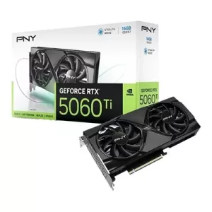 PNY NVIDIA GeForce RTX 5060 Ti 16GB DUAL 16GB, GDDR7 Graphics Card, 4608, Cuda Cores, 2407MHZ Core Clock, Dual Fan, 3x DisplayPort / 1x HDMI Port