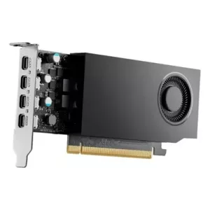 PNY NVIDIA Professional RTX A1000 Graphics Card, 8GB GDDR6, 2307 CUDA Cores, 72 Tensor Cores, Single Fan Low Profile, 4x mini-DisplayPort