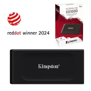 Kingston XS1000 (SXS1000/1000G) 1TB Portable External SSD, Read 1050MB/s, Write 1000MB/s, USB 3.2 Gen 2, 5 Year Warranty